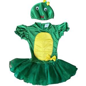 Toddler Turtle Halloween Costume Dress Tutu Headpiece Hat Girls 4 Ninja Turtles